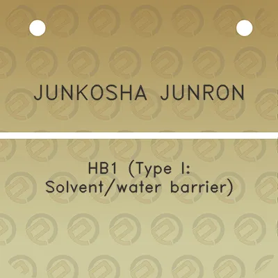 junkosha-junron-hb1-type-i-solventwater-barrier