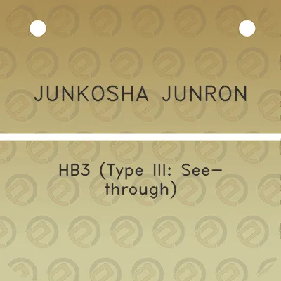 junkosha-junron-hb3-type-iii-see-through