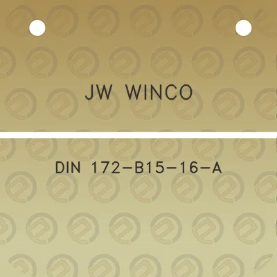 jw-winco-din-172-b15-16-a