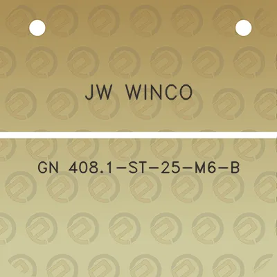 jw-winco-gn-4081-st-25-m6-b