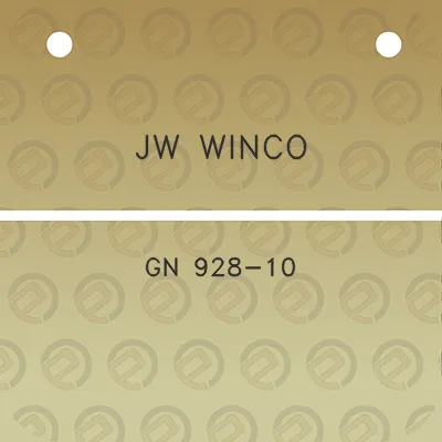 jw-winco-gn-928-10