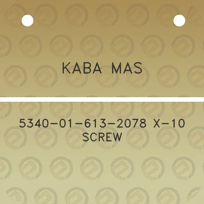 kaba-mas-5340-01-613-2078-x-10-screw