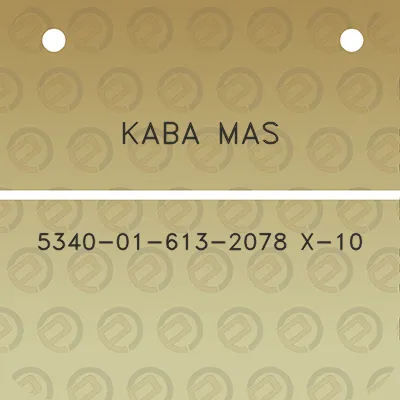 kaba-mas-5340-01-613-2078-x-10