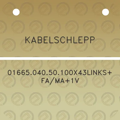 kabelschlepp-0166504050100x43linksfama1v