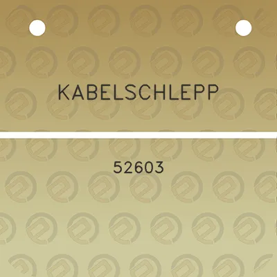 kabelschlepp-52603