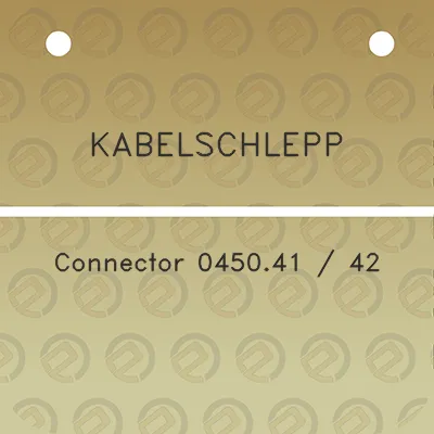 kabelschlepp-connector-045041-42