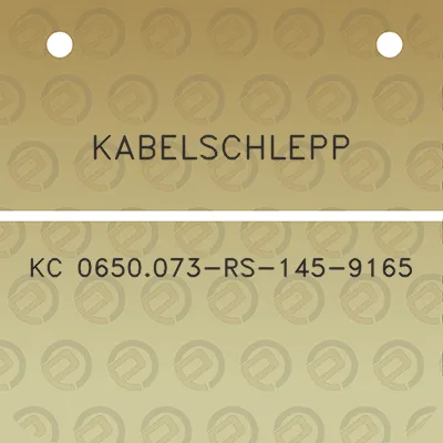 kabelschlepp-kc-0650073-rs-145-9165