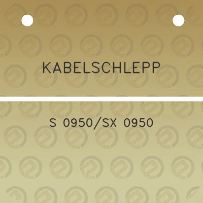 kabelschlepp-s-0950sx-0950