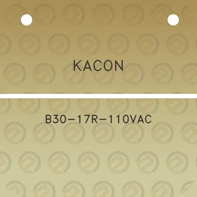 kacon-b30-17r-110vac