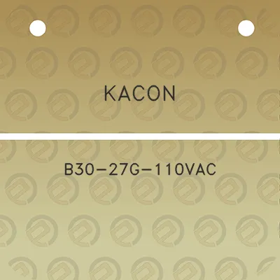 kacon-b30-27g-110vac