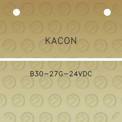 kacon-b30-27g-24vdc