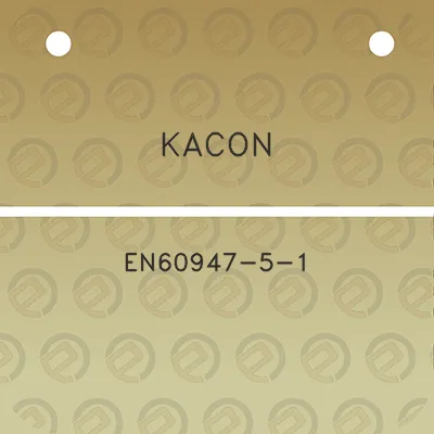 kacon-en60947-5-1