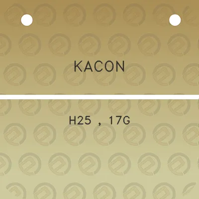 kacon-h25-17g