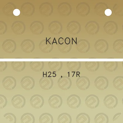 kacon-h25-17r