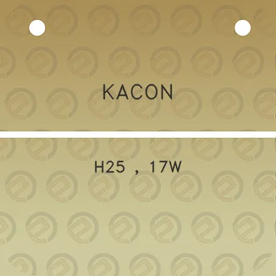 kacon-h25-17w