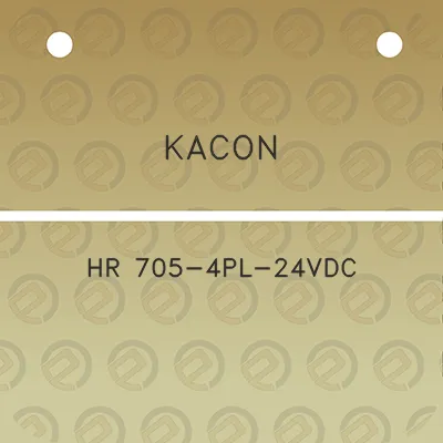 kacon-hr-705-4pl-24vdc