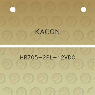 kacon-hr705-2pl-12vdc