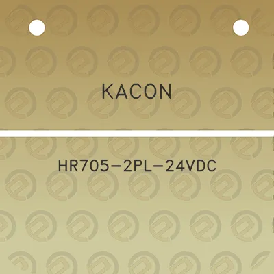 kacon-hr705-2pl-24vdc