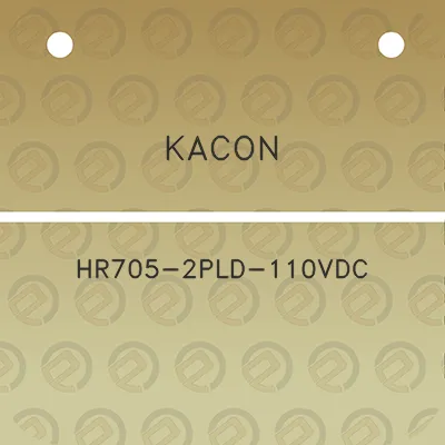 kacon-hr705-2pld-110vdc