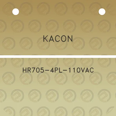 kacon-hr705-4pl-110vac