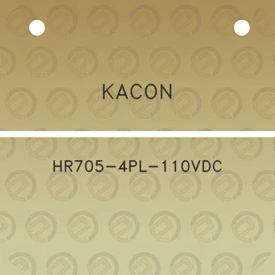 kacon-hr705-4pl-110vdc