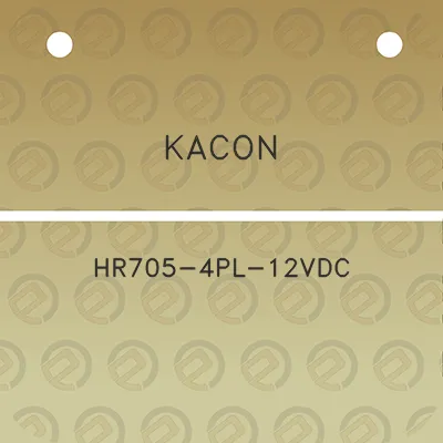 kacon-hr705-4pl-12vdc