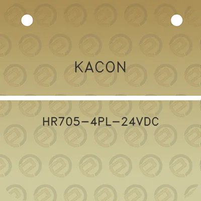 kacon-hr705-4pl-24vdc