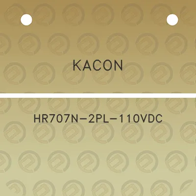 kacon-hr707n-2pl-110vdc