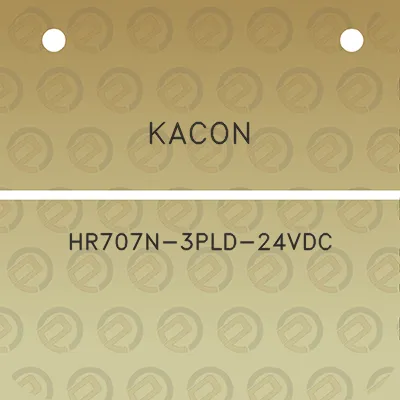 kacon-hr707n-3pld-24vdc