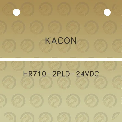 kacon-hr710-2pld-24vdc