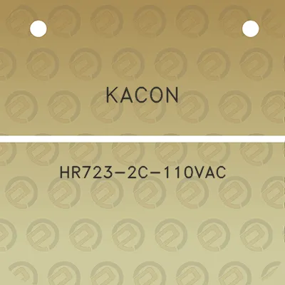 kacon-hr723-2c-110vac