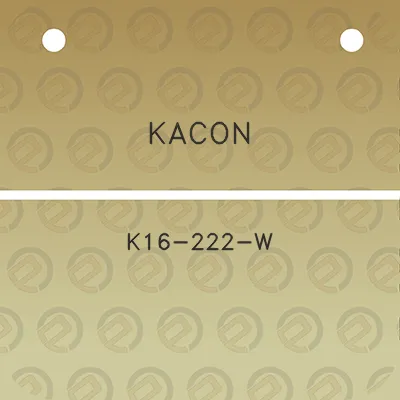 kacon-k16-222-w