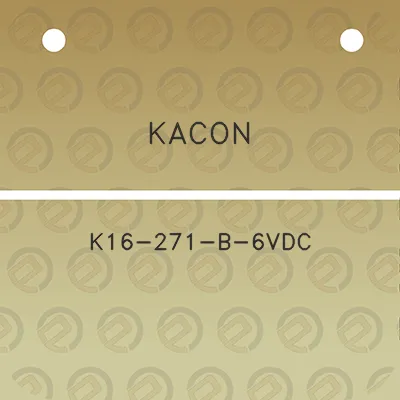 kacon-k16-271-b-6vdc