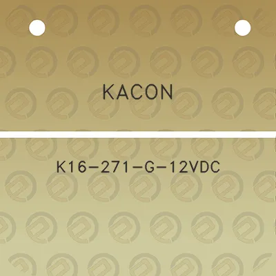 kacon-k16-271-g-12vdc