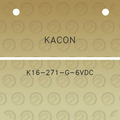 kacon-k16-271-g-6vdc