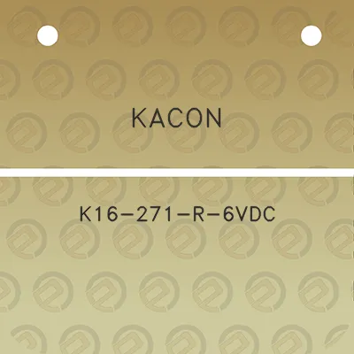 kacon-k16-271-r-6vdc