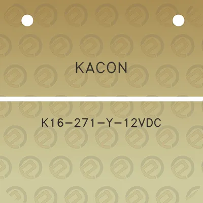 kacon-k16-271-y-12vdc