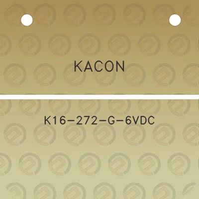 kacon-k16-272-g-6vdc