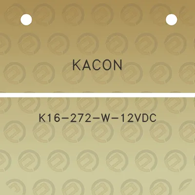 kacon-k16-272-w-12vdc