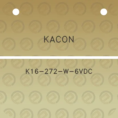 kacon-k16-272-w-6vdc