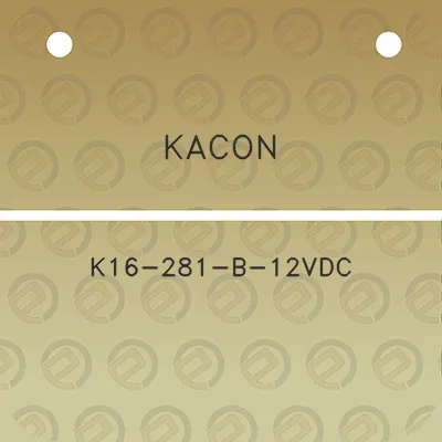 kacon-k16-281-b-12vdc