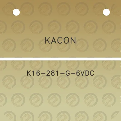 kacon-k16-281-g-6vdc