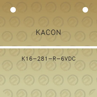 kacon-k16-281-r-6vdc