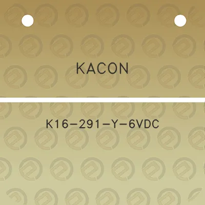 kacon-k16-291-y-6vdc