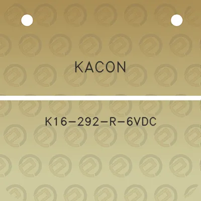 kacon-k16-292-r-6vdc