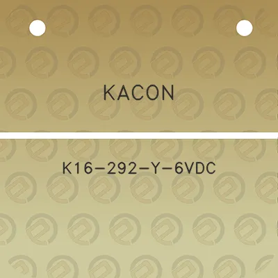 kacon-k16-292-y-6vdc