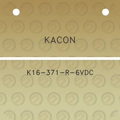 kacon-k16-371-r-6vdc