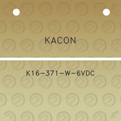 kacon-k16-371-w-6vdc