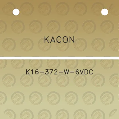 kacon-k16-372-w-6vdc