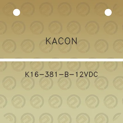 kacon-k16-381-b-12vdc